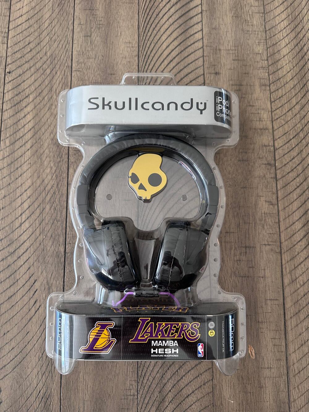 Skullcandy Hesh NBA Player Series Kobe Bryant LA Lakers Headphones - Sealed